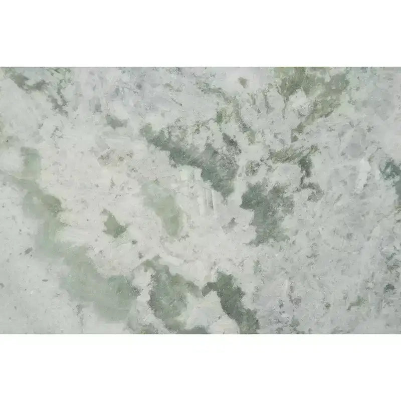Table d'appoint marbre blanc et vert - Pierre naturelle, 56 cm (H) x 35,5 cm (l) x 35,5 cm (P)