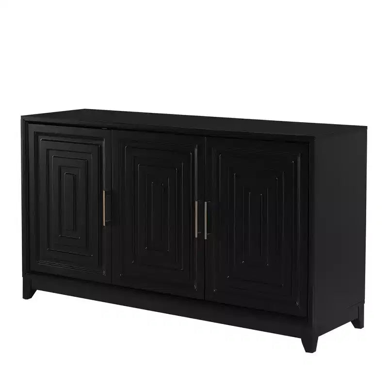 Meuble TV Console Moderne 59" - Étagères Réglables, Convient aux TV Jusqu'à 65"