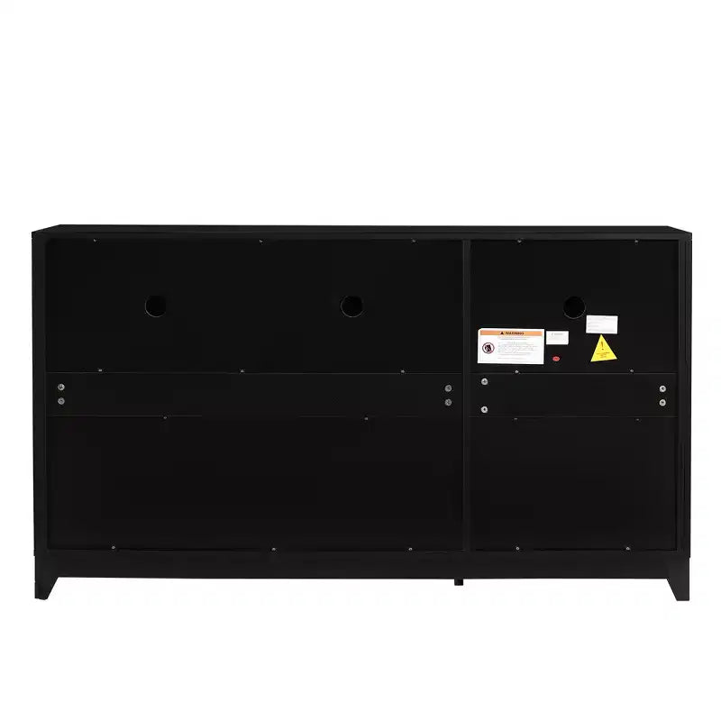 Meuble TV Console Moderne 59" - Étagères Réglables, Convient aux TV Jusqu'à 65"