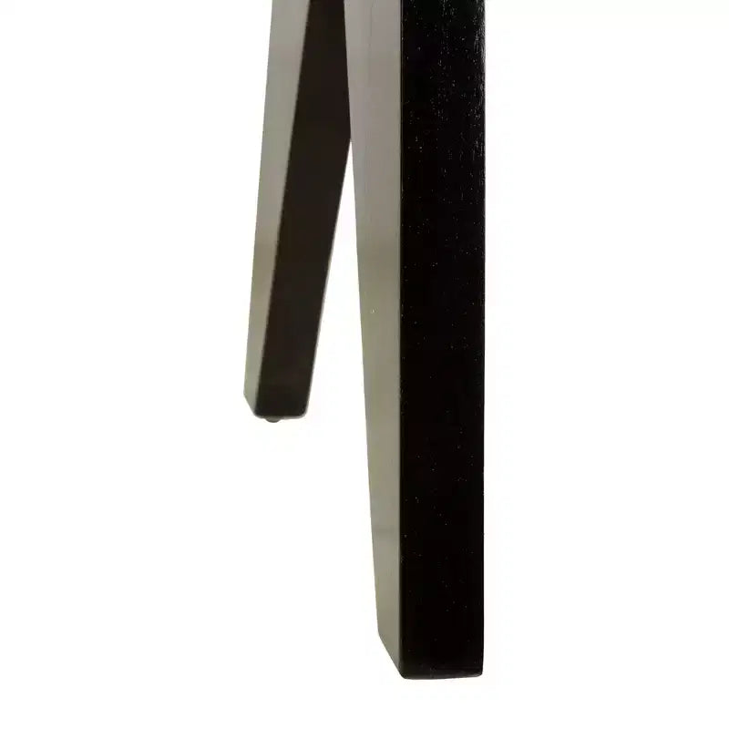 Banc en rotin tressé à la main de 140 cm – Structure en manguier, noir, 3 places