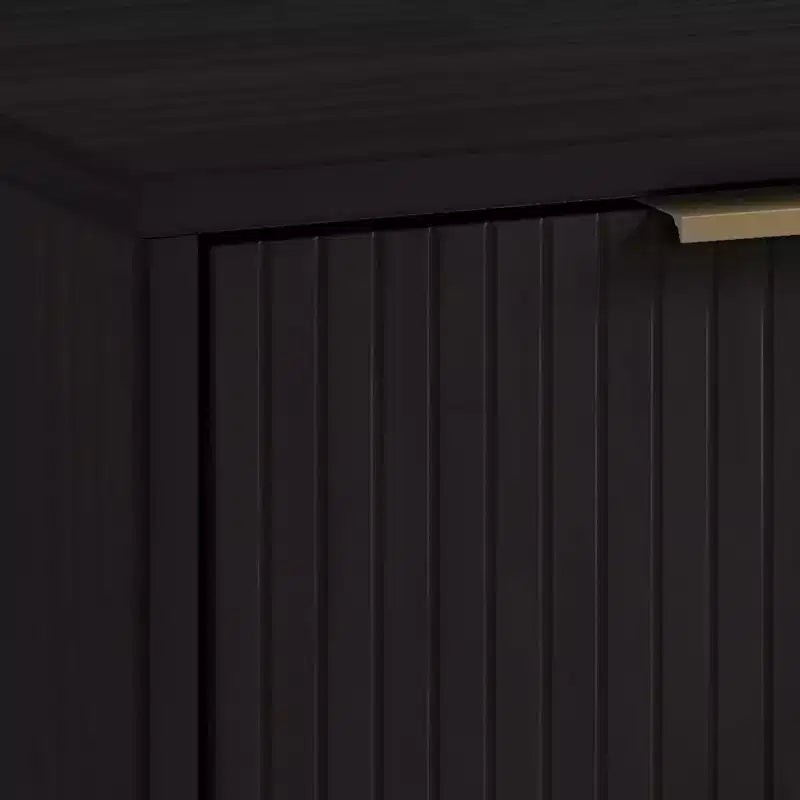 Commode moderne à 3 tiroirs - Cadre en bois, finition peinte, quincaillerie anti-basculement