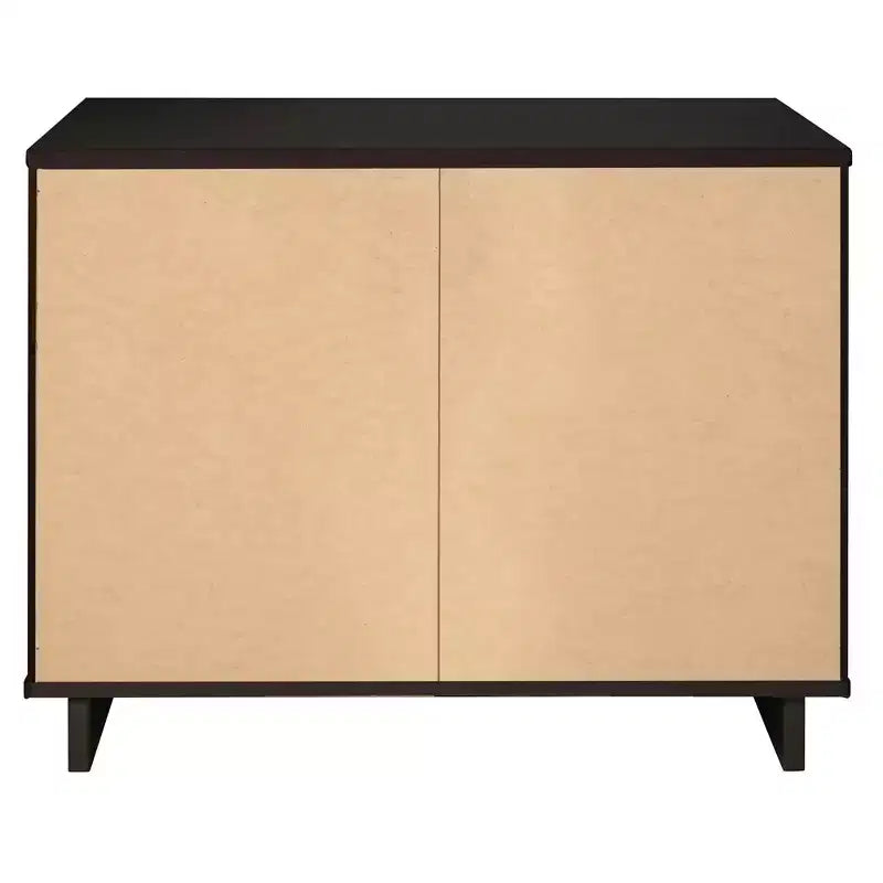 Commode moderne à 3 tiroirs - Cadre en bois, finition peinte, quincaillerie anti-basculement