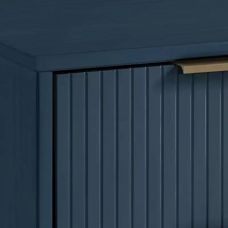 Commode moderne à 3 tiroirs - Cadre en bois, finition peinte, quincaillerie anti-basculement
