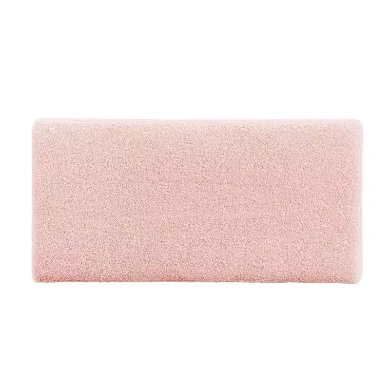Pouf de rangement rectangulaire - Structure en bois naturel, coussin en mousse, capacité de 90 kg