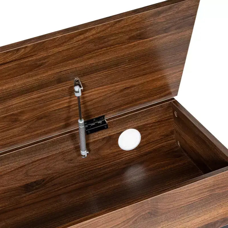 Banc d'entrée rustique de ferme avec étagère de rangement inférieure