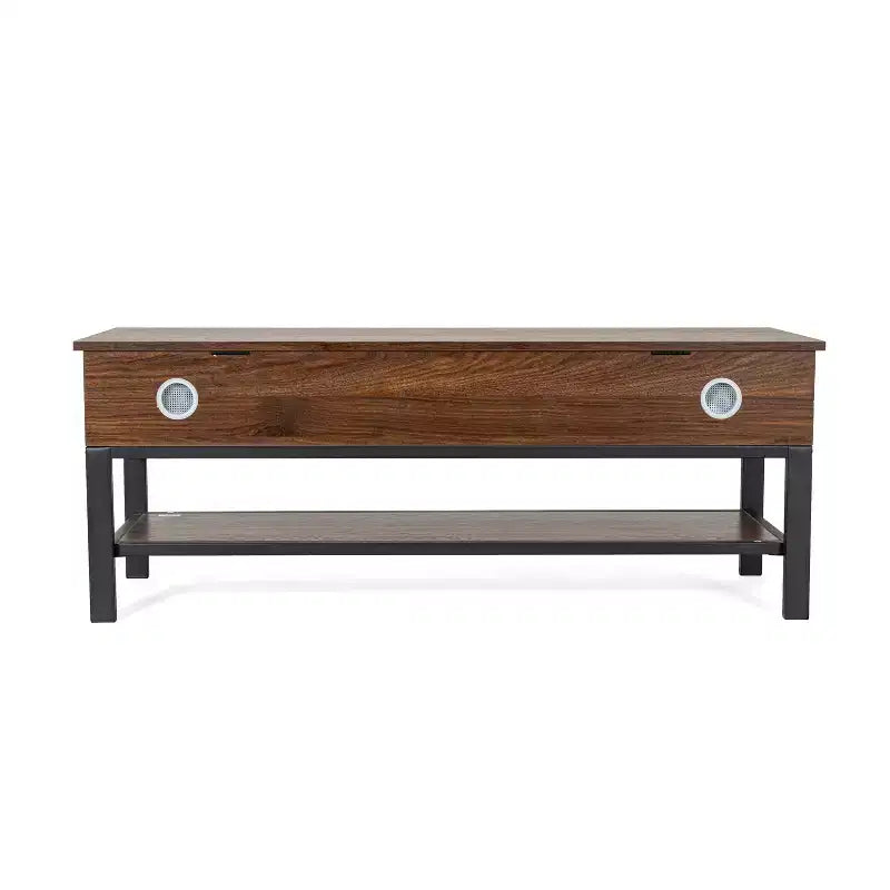 Banc d'entrée rustique de ferme avec étagère de rangement inférieure