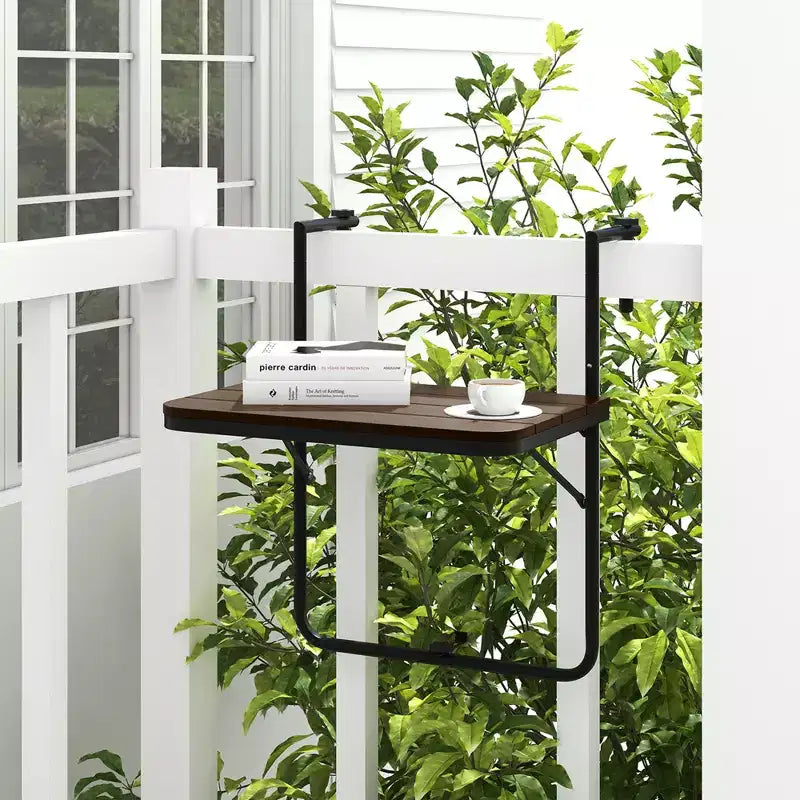Table de balcon pliante réglable en hauteur sur 3 niveaux