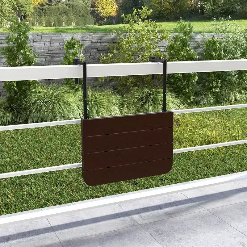 Table de balcon pliante réglable en hauteur sur 3 niveaux