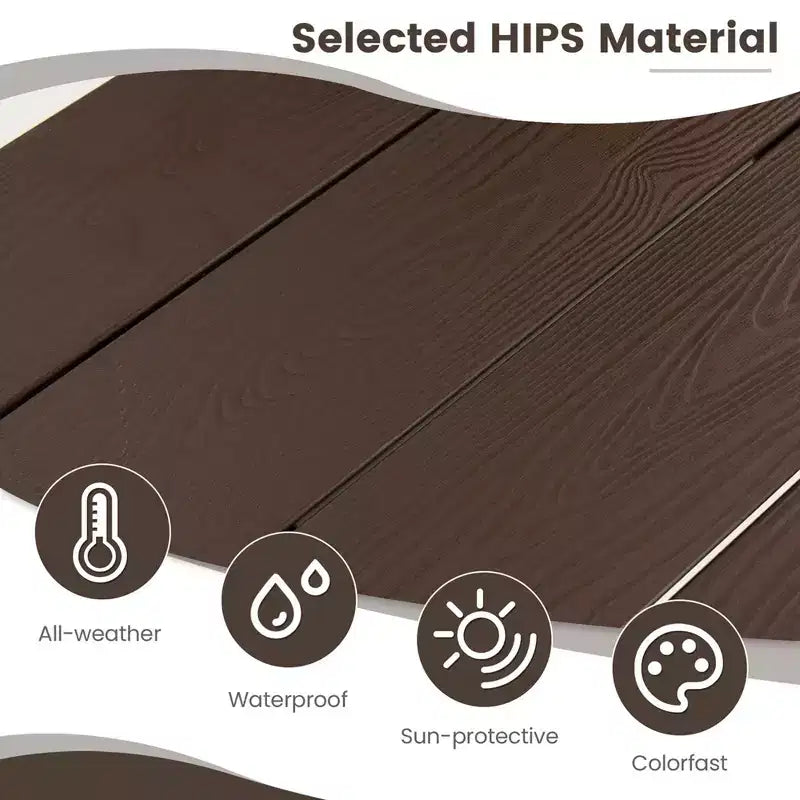 Table de balcon pliante réglable en hauteur sur 3 niveaux