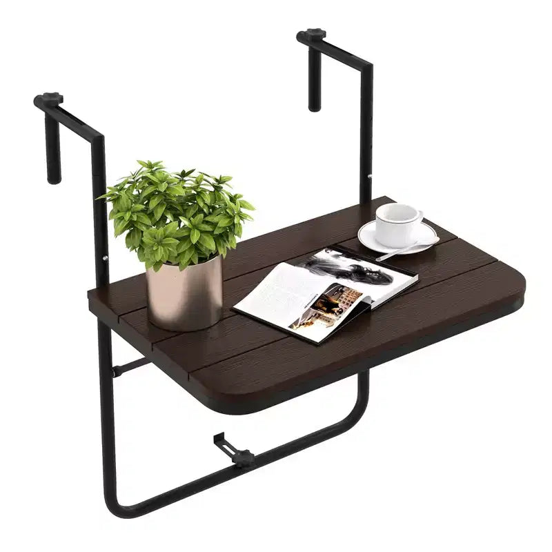 Table de balcon pliante réglable en hauteur sur 3 niveaux