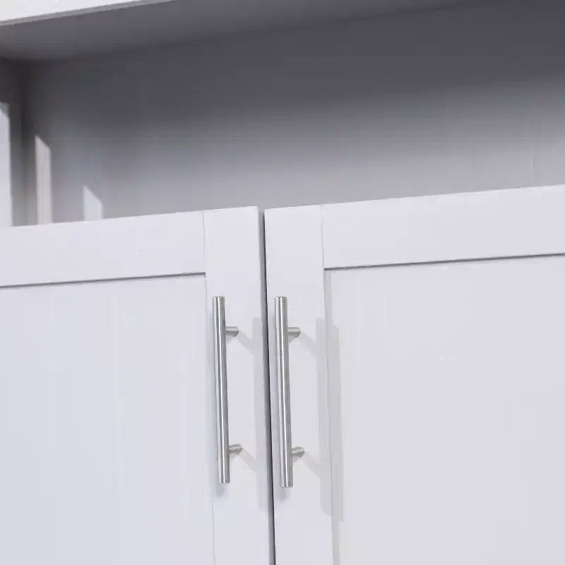 Buffet classique et meuble d'appoint avec placard de rangement à double porte et étagère ouverte