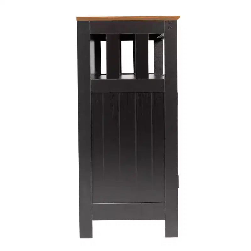 Buffet classique et meuble d'appoint avec placard de rangement à double porte et étagère ouverte