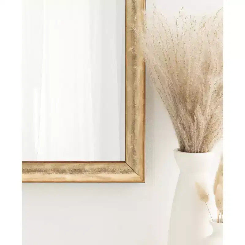 Miroir mural rectangulaire 18x24 - Cadre en plastique, fixation murale